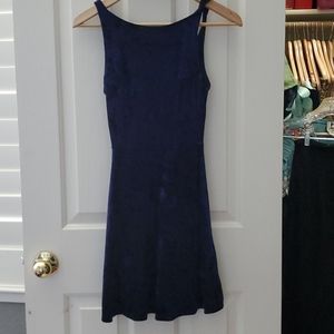 Blue Velvet Dress